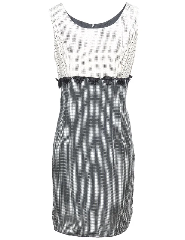 Exquisite Fabrics Spot Print Dress - M