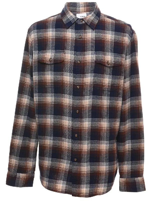 Double-sided Wear Sonoma Checked Shirt - L