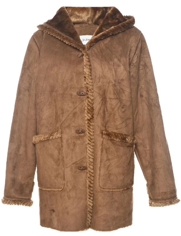 Fashion Style St. John Bay Hooded Coat - M