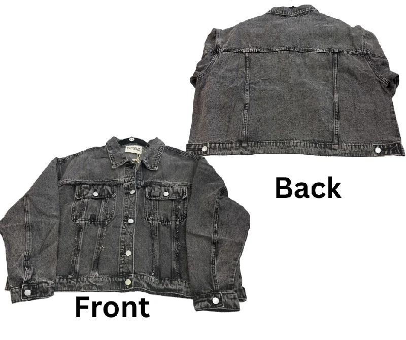 "Always On My Mind" Charcoal Denim Jacket