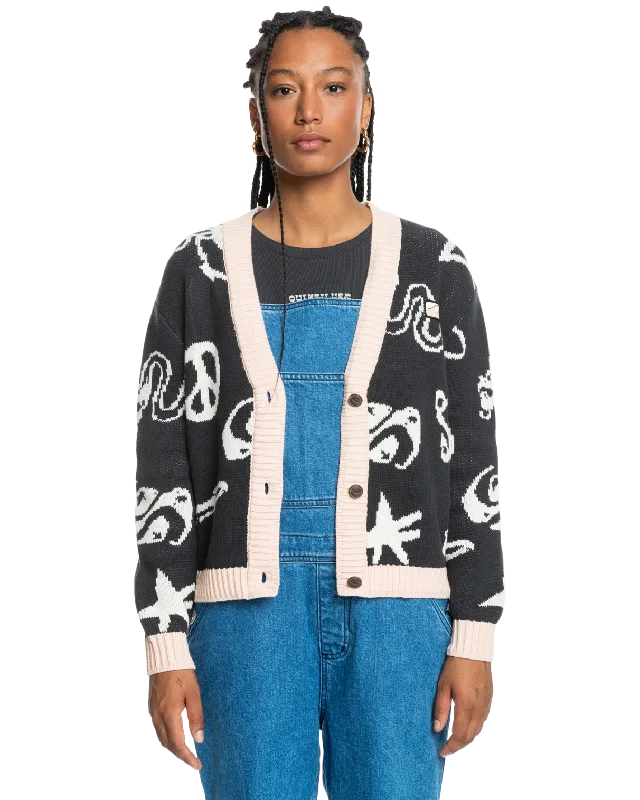 Soft And Comfortable Uni Cardigan in Tarmac