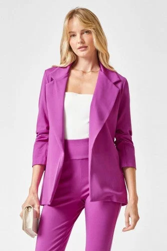 "Ready For Anything" Blazer- Magenta