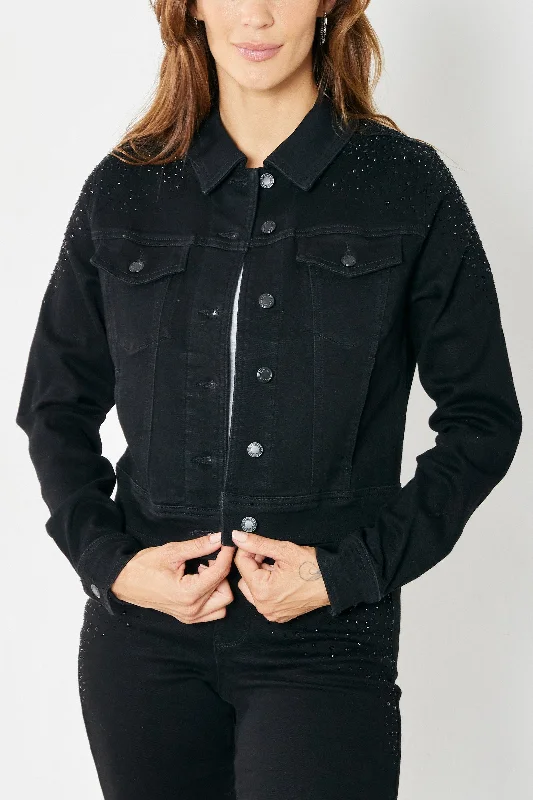 Casual Elegance "Shine Bright" Judy Blue Rhinestone Jean Jacket