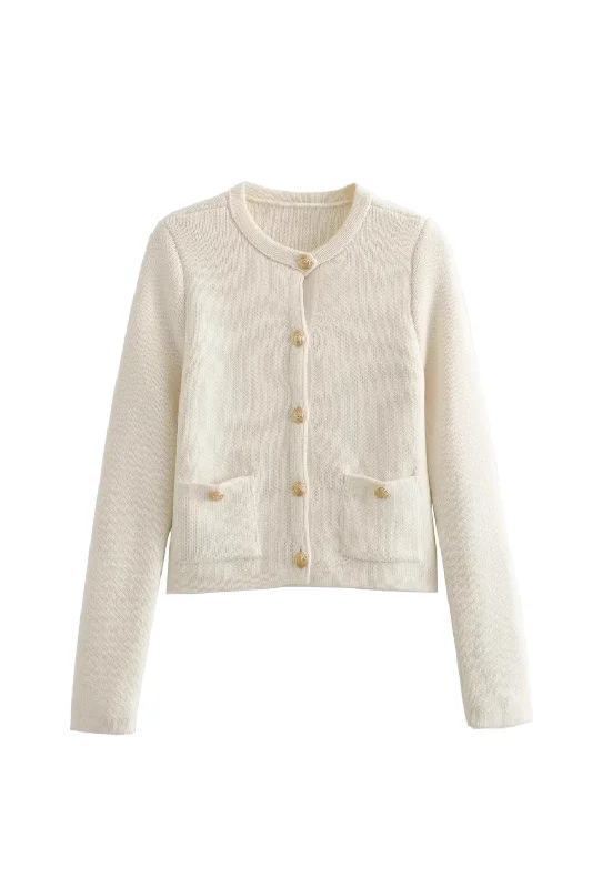 'Tracy' Button-down Knitted Cardigan