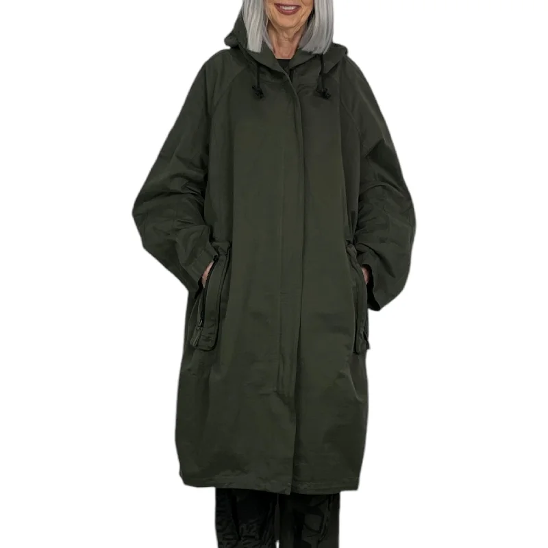 Casual Chic Wear HEAVY COTTON HOODED COAT