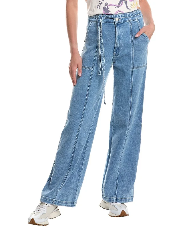 HUDSON Jeans Tie-Waist Wide Leg Trouser