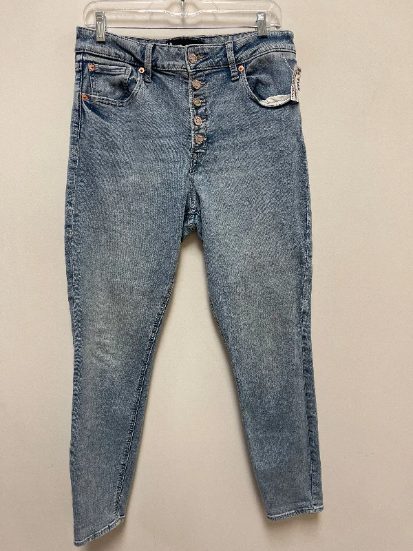 Jeans Skinny By Gap In Blue Denim, Size: 12