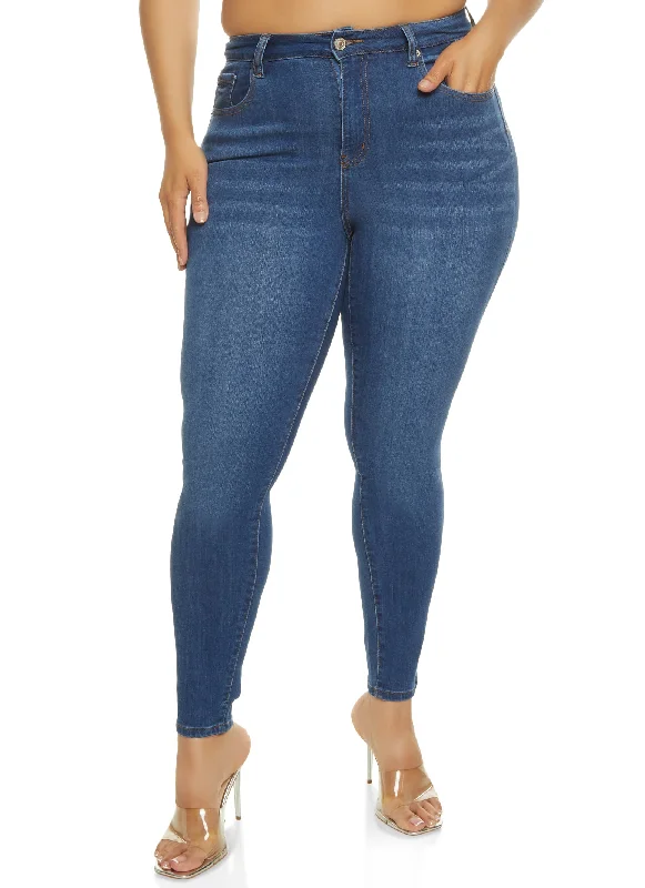 Plus Size WAX Basic High Rise Skinny Jeans