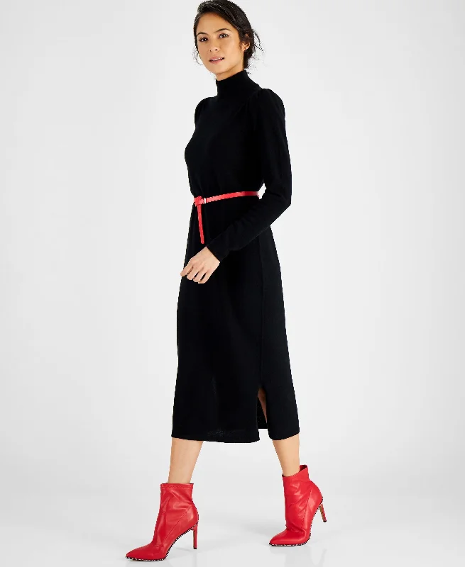 Charter Club Cashmere Mock Neck Midi Dress