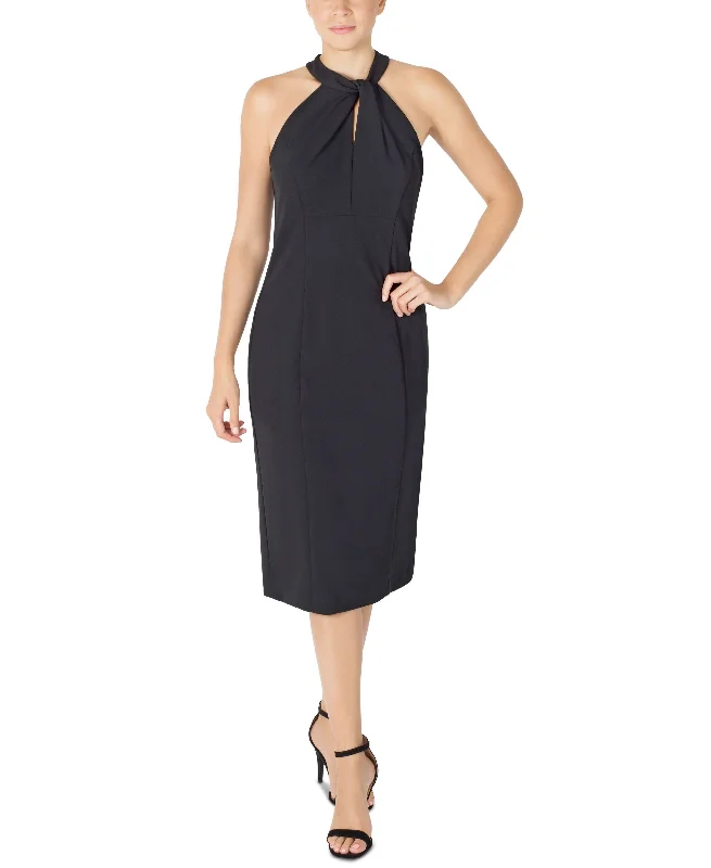 Julia Jordan Halter Neck Sleeveless Sheath Dress