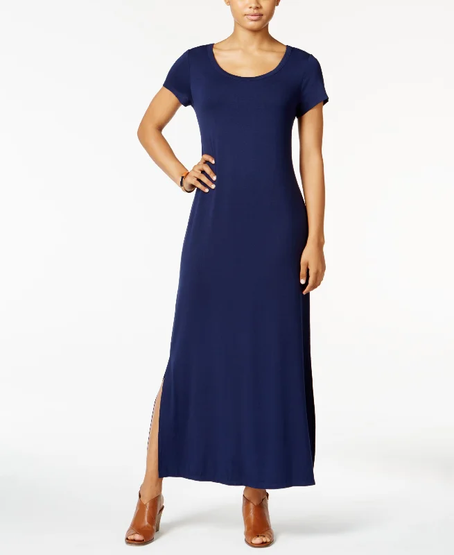 Style & Co Short Sleeve Maxi Dress