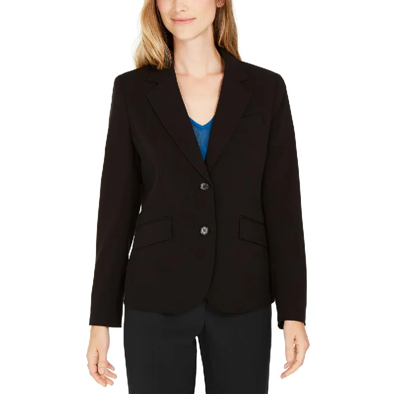 Anne Klein Womens Notch Collar Suit Separate Two-Button Blazer