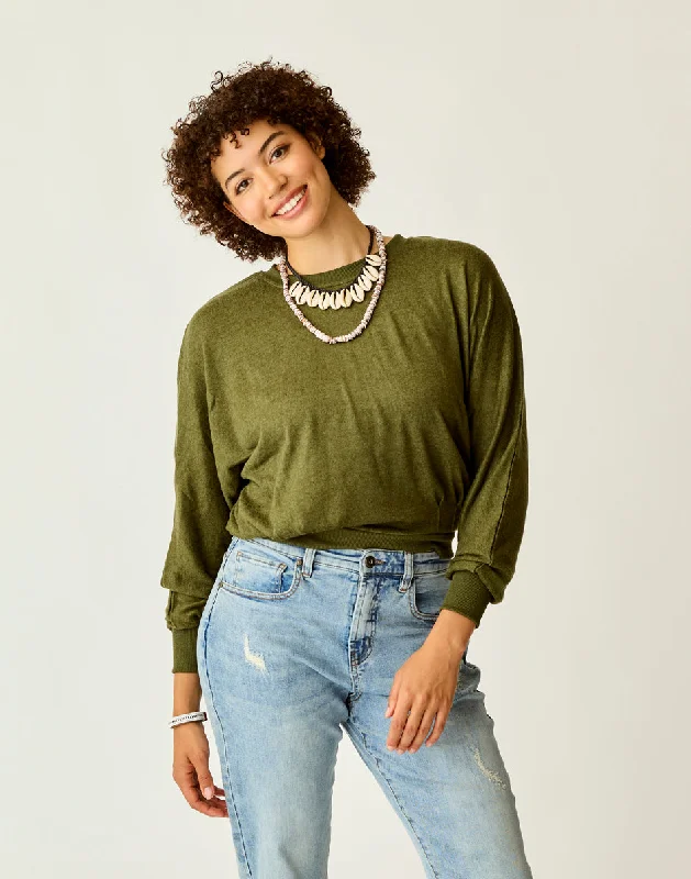 Elegant Design Anneke Supersoft Dolman: Fir Heather