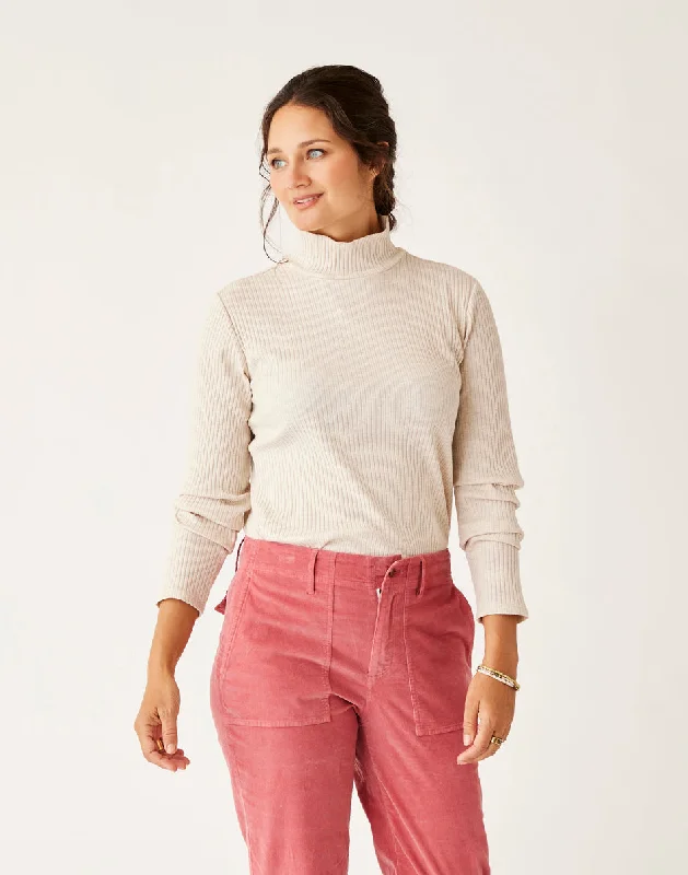 High-end Customization Denise Turtleneck: Birch Heather