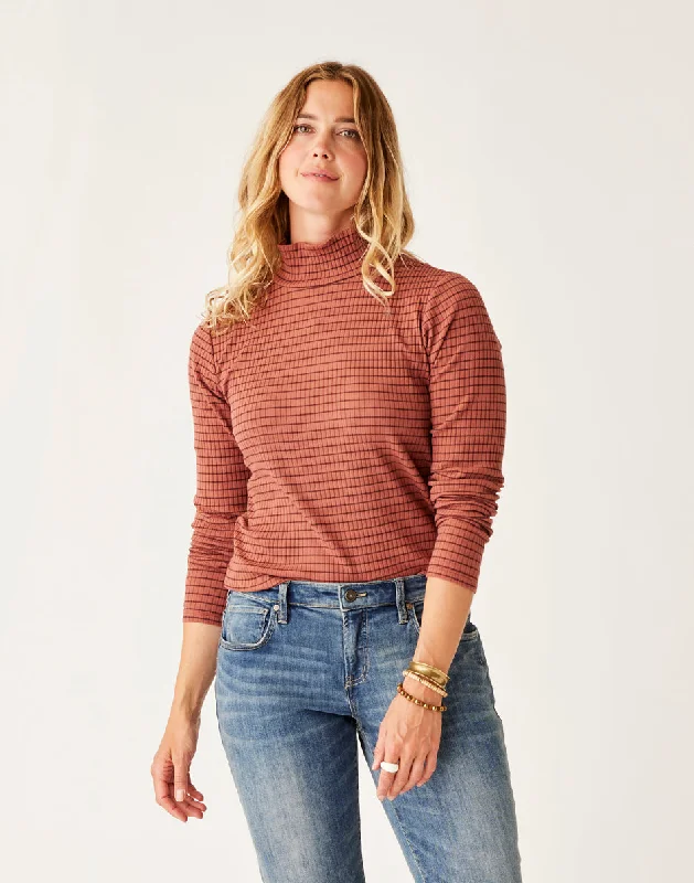 Luxury Style Denise Turtleneck: Penny Mini Breton