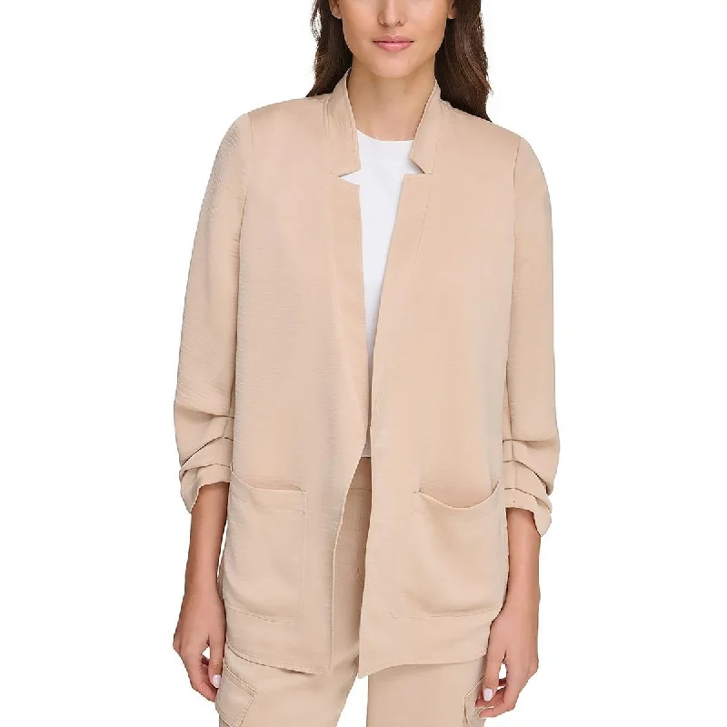 DKNY Womens 3/4 Sleeve Suit Separate Open-Front Blazer