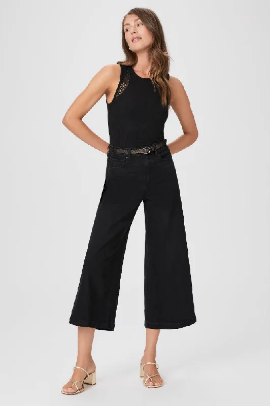 Paige Frankie Denim Pants in Black Caviar