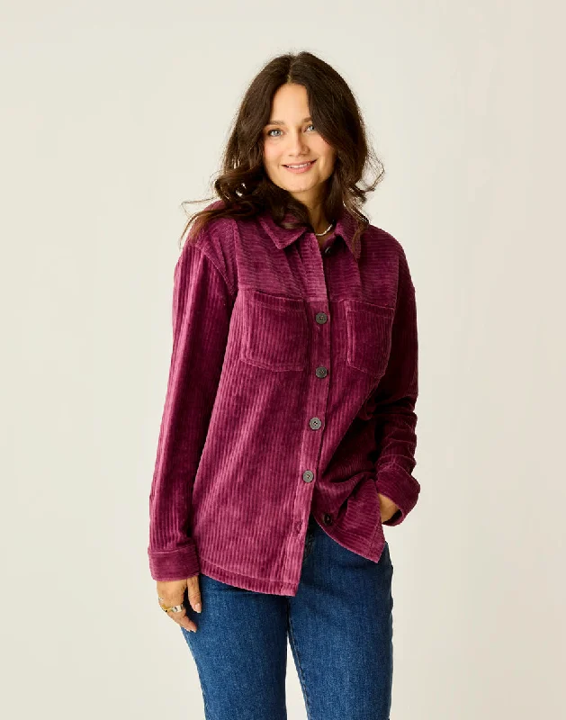 Artistic Temperament Hudson Stretch Cord Shacket: Nirvana
