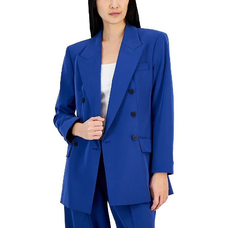 Hugo Womens Long Workwear Double-Breasted Blazer