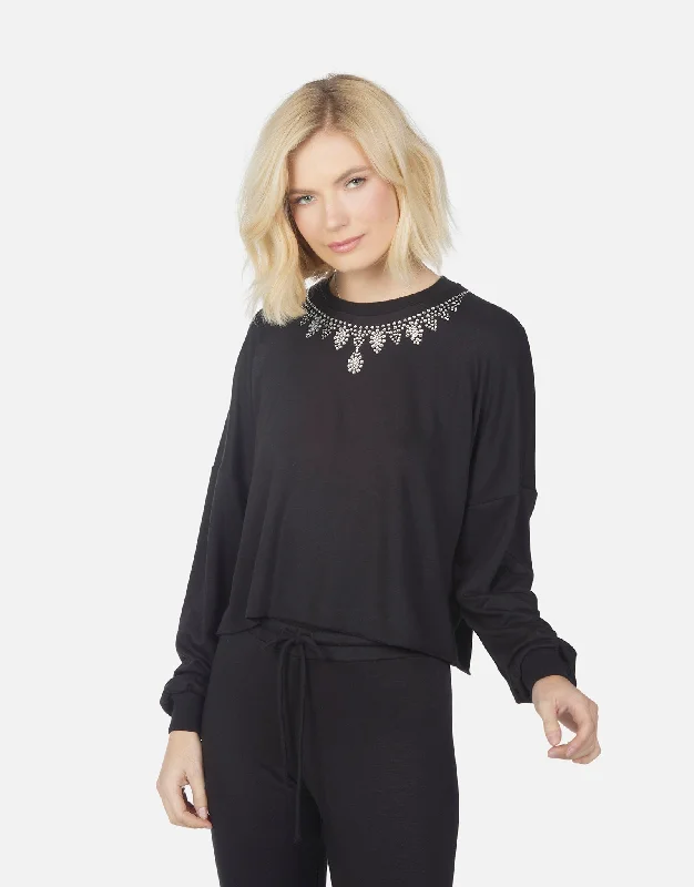 Goddess Style Marston Pullover w/ Crystal Necklace