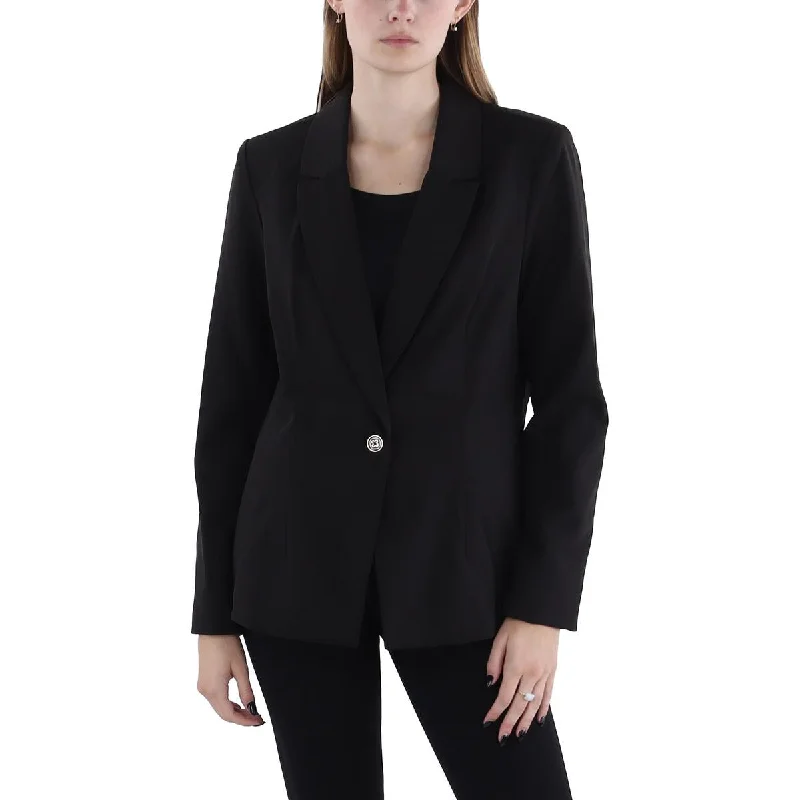 Nanette Nanette Lepore Womens Collar Business One-Button Blazer