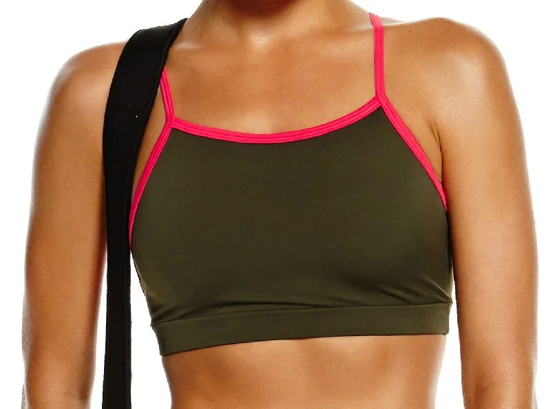 Elegant Outline Onzie Hot Yoga Triangle Bra 378 With Trim