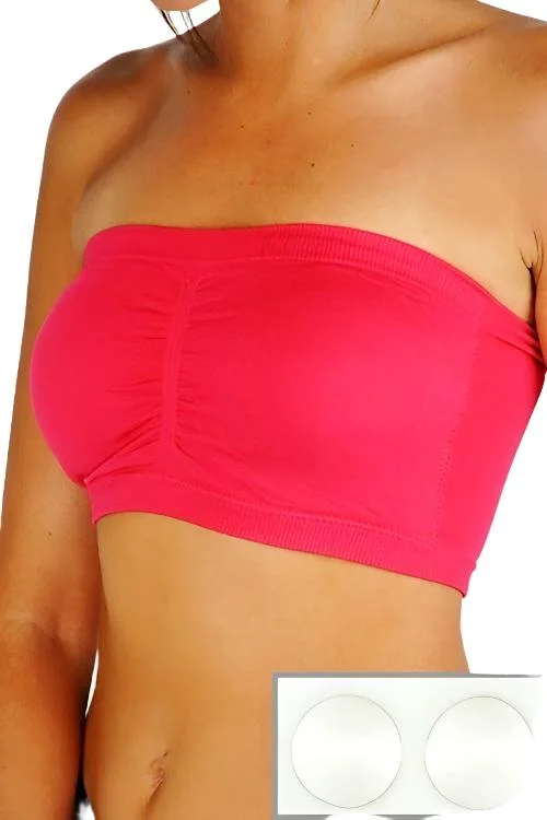 Sports Style Seamless Padded Bandeau Top IW2218